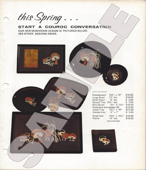 Couroc of Monterey-51 Couroc Product Catalogues 1958 to 1985.